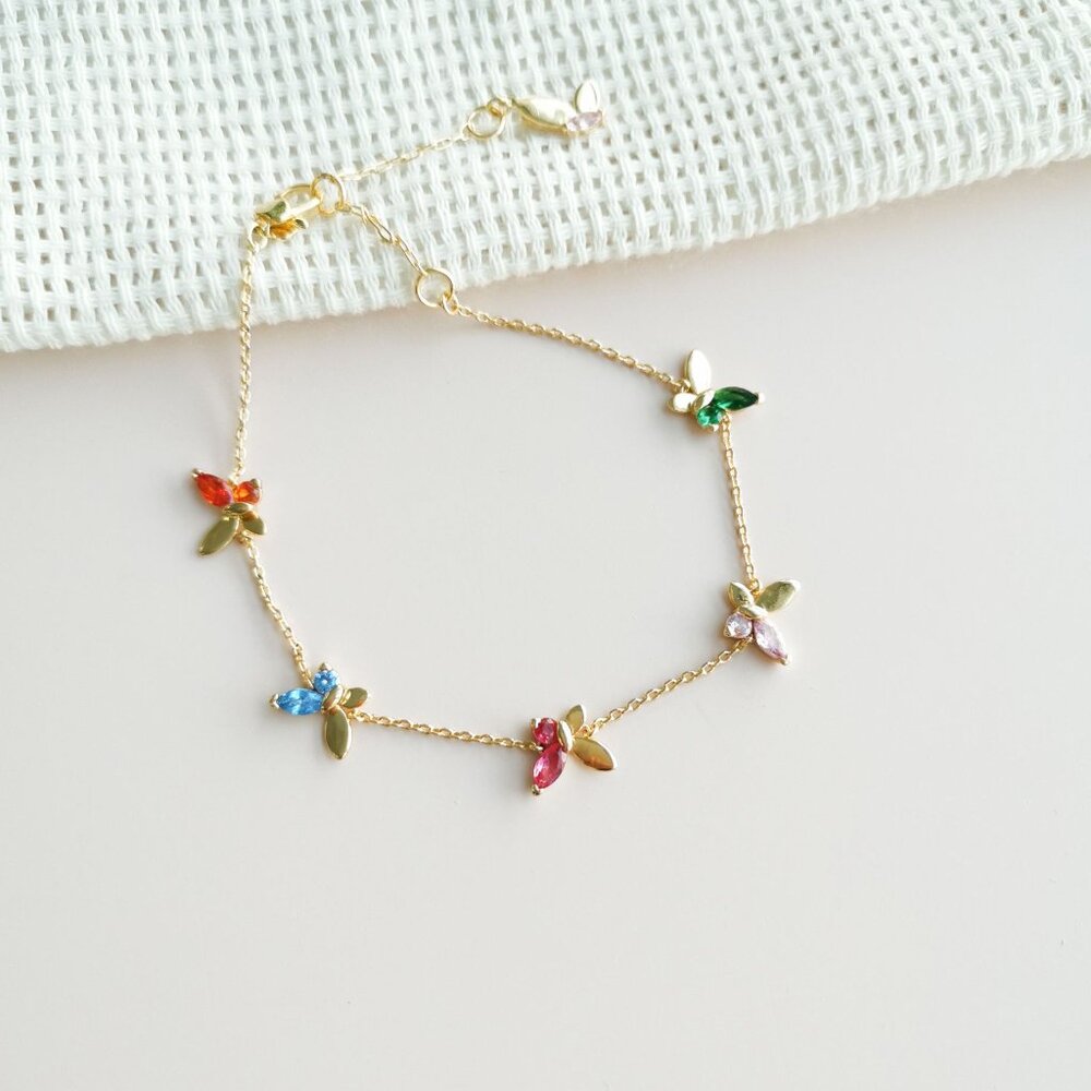 NEW Kate Spade social butterfly multi color bracelet Authentic